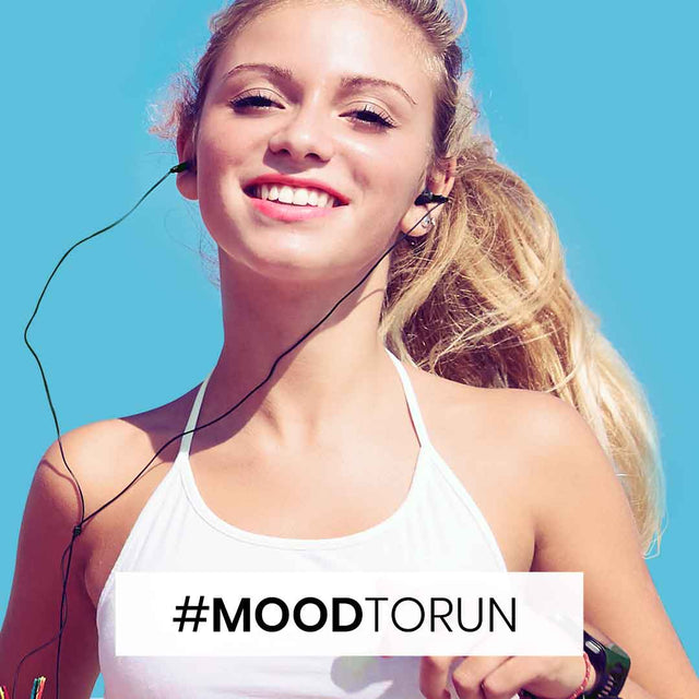 woman smiling while wearing moodmatcher